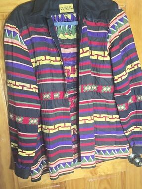 Colorful Striped Women's Blazer Jacket